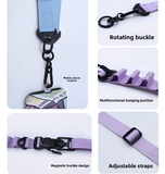 Phone Lanyard Crossbody Phone Strap - Universal Adjustable Cell Phone Lanyard Neck Strap with Magnetic Quick-Lock, Multifunctional Phone Lanyard for Keys iPhone Earphone Case Phone