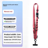 New Magnetic Phone Lanyard Crossbody Strap Multifunctional Phone Strap Outdoor Phone Lanyard Anti-Lost with 1 Patch Clip