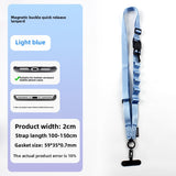 New Magnetic Phone Lanyard Crossbody Strap Multifunctional Phone Strap Outdoor Phone Lanyard Anti-Lost with 1 Patch Clip