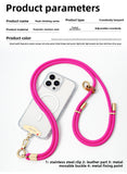 6mm High-End Phone Lanyard Long Crossbody Wearable Phone Strap Phone Case Outdoor Anti-Lost Chain Durable