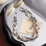Creative Pearl Metal Mobile Phone Lanyard Personalized Mobile Phone Chain