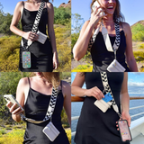 2 in1 Adjustable Mobile Phone Strap with Small Purse Bag Detachable Hand Strap with Coin Purse Mobile Phone Lanyard