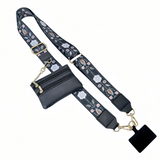 2 in1 Adjustable Mobile Phone Strap with Small Purse Bag Detachable Hand Strap with Coin Purse Mobile Phone Lanyard