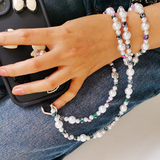3 in 1 Wrist Necklace  and Crossbody Mobilephone Bead Lanyard Multifunctional Mobile Phone Chain