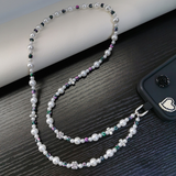 3 in 1 Wrist Necklace  and Crossbody Mobilephone Bead Lanyard Multifunctional Mobile Phone Chain