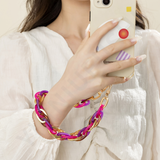 INS Acrylic Portable Mobile Phone Chain Creative Fashion Mobile Phone Case Bracelet Bag Accessories