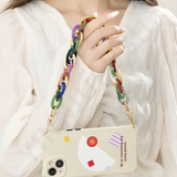 INS Acrylic Portable Mobile Phone Chain Creative Fashion Mobile Phone Case Bracelet Bag Accessories