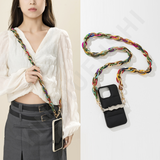 New Cellphone Chain Acrylic Mixed Color Long Crossbody Cellphone Chain Portable Universal Phone Case Hanging Chain