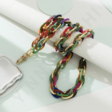 New Cellphone Chain Acrylic Mixed Color Long Crossbody Cellphone Chain Portable Universal Phone Case Hanging Chain
