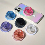 Transparent Magnetic Bracket Multifunctional Simple Magnetic Suction Airbag Bracket Universal Mobile Phone Holder Lazy Bracket