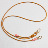 Original Hand-Stitched First Layer Cowhide Double Hook Buckle Adjustable Mobile Phone Lanyard Crossbody Retractable Lanyard with 1 Patch Clip