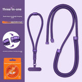 3 in 1 Mobile Phone Lanyard Crossbody and Neck Strap Carrying Strap Adjustable Wrist Strap Detachable Rope Anti-Lost and Anti-Fall with 1 Patch Clip