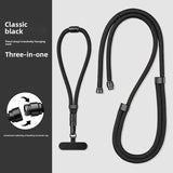 3 in 1 Mobile Phone Lanyard Crossbody and Neck Strap Carrying Strap Adjustable Wrist Strap Detachable Rope Anti-Lost and Anti-Fall with 1 Patch Clip