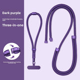 3 in 1 Mobile Phone Lanyard Crossbody and Neck Strap Carrying Strap Adjustable Wrist Strap Detachable Rope Anti-Lost and Anti-Fall with 1 Patch Clip
