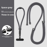 3 in 1 Mobile Phone Lanyard Crossbody and Neck Strap Carrying Strap Adjustable Wrist Strap Detachable Rope Anti-Lost and Anti-Fall with 1 Patch Clip
