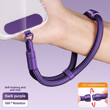3 in 1 Mobile Phone Lanyard Crossbody and Neck Strap Carrying Strap Adjustable Wrist Strap Detachable Rope Anti-Lost and Anti-Fall with 1 Patch Clip