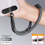 3 in 1 Mobile Phone Lanyard Crossbody and Neck Strap Carrying Strap Adjustable Wrist Strap Detachable Rope Anti-Lost and Anti-Fall with 1 Patch Clip