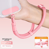 3 in 1 Mobile Phone Lanyard Crossbody and Neck Strap Carrying Strap Adjustable Wrist Strap Detachable Rope Anti-Lost and Anti-Fall with 1 Patch Clip