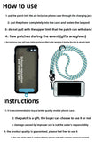 Luminous Phone Lanyard Multifunctional Detachable Crossbody Neck Strap High-Quality Camera Safety Strap Outdoor Anti-lost 10mm Total Length: 120cm