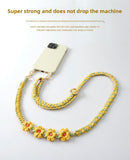 Bohemia Adjustable Woven Mobile Phone Lanyard Hand-Woven Crossbody Neck Strap Climbing Rope Pendant Anti-Lost Cellphone Chain