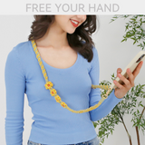 Bohemia Adjustable Woven Mobile Phone Lanyard Hand-Woven Crossbody Neck Strap Climbing Rope Pendant Anti-Lost Cellphone Chain