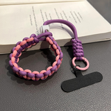 Handmade Woven Phone Lanyard, Wide Wrist Strap, Short Travel Phone Chain, Bag Camera High-end Women's Lanyard