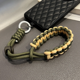 Handmade Woven Phone Lanyard, Wide Wrist Strap, Short Travel Phone Chain, Bag Camera High-end Women's Lanyard