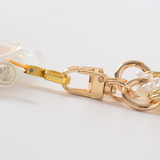 Creative Pearl Metal Mobile Phone Lanyard Personalized Mobile Phone Chain