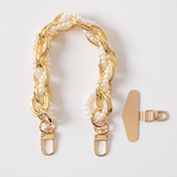 Creative Pearl Metal Mobile Phone Lanyard Personalized Mobile Phone Chain