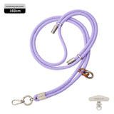 6MM High-End Double Buckle Phone Lanyard Wrist Short Phone Case Woven Lanyard Camera Key Lanyard Anti-Lost