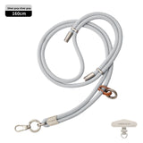 6MM High-End Double Buckle Phone Lanyard Wrist Short Phone Case Woven Lanyard Camera Key Lanyard Anti-Lost
