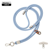6MM High-End Double Buckle Phone Lanyard Wrist Short Phone Case Woven Lanyard Camera Key Lanyard Anti-Lost