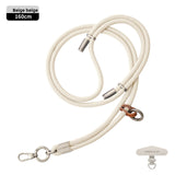 6MM High-End Double Buckle Phone Lanyard Wrist Short Phone Case Woven Lanyard Camera Key Lanyard Anti-Lost