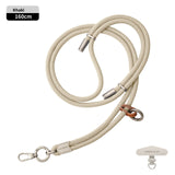 6MM High-End Double Buckle Phone Lanyard Wrist Short Phone Case Woven Lanyard Camera Key Lanyard Anti-Lost