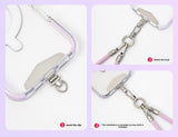 6MM High-End Double Buckle Phone Lanyard Wrist Short Phone Case Woven Lanyard Camera Key Lanyard Anti-Lost