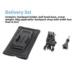 Backpack Shoulder Strap Mount Sports Camera Phone Dual-use Double Shoulder Backpack Fixed Strap Mount Recorder Fixed Shooting