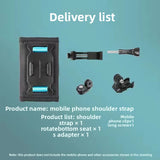 Backpack Shoulder Strap Mount Sports Camera Phone Dual-use Double Shoulder Backpack Fixed Strap Mount Recorder Fixed Shooting