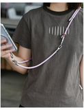 Fashion 3 in 1 Phone Lanyard Crossbody Adjustable Neck Strap Anti-Lost Wrist Strap with Metal Stainless Patch Clip