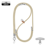 Fashion 3 in 1 Phone Lanyard Crossbody Adjustable Neck Strap Anti-Lost Wrist Strap with Metal Stainless Patch Clip