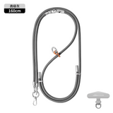 Fashion 3 in 1 Phone Lanyard Crossbody Adjustable Neck Strap Anti-Lost Wrist Strap with Metal Stainless Patch Clip