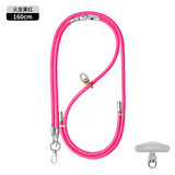 Fashion 3 in 1 Phone Lanyard Crossbody Adjustable Neck Strap Anti-Lost Wrist Strap with Metal Stainless Patch Clip