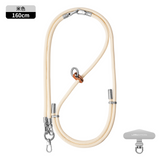 Fashion 3 in 1 Phone Lanyard Crossbody Adjustable Neck Strap Anti-Lost Wrist Strap with Metal Stainless Patch Clip