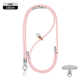 Fashion 3 in 1 Phone Lanyard Crossbody Adjustable Neck Strap Anti-Lost Wrist Strap with Metal Stainless Patch Clip