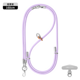 Fashion 3 in 1 Phone Lanyard Crossbody Adjustable Neck Strap Anti-Lost Wrist Strap with Metal Stainless Patch Clip