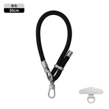 8mm Multifunctional Phone Lanyard Short Wrist Strap Adjustable Anti-Lost Anti-Drop Hanging Rope Keychain Strap with 1 Metal Phone Patch Clip