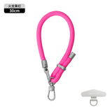 8mm Multifunctional Phone Lanyard Short Wrist Strap Adjustable Anti-Lost Anti-Drop Hanging Rope Keychain Strap with 1 Metal Phone Patch Clip