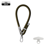 8mm Multifunctional Phone Lanyard Short Wrist Strap Adjustable Anti-Lost Anti-Drop Hanging Rope Keychain Strap with 1 Metal Phone Patch Clip