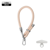 8mm Multifunctional Phone Lanyard Short Wrist Strap Adjustable Anti-Lost Anti-Drop Hanging Rope Keychain Strap with 1 Metal Phone Patch Clip