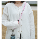 Outdoor Durable Phone Lanyard Adjustable Crossbody Water Bottle Lanyard Bag Chain Anti-Lost Woven Long Strap with Double Buckle with 1 Metal Patch Clip