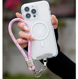 Short Wrist Lanyard Dopamine High-end Braided Rope Phone Chain Camera Climbing Lanyard Anti-drop Phone Case Chain with 1 Metal Phone Patch Clip